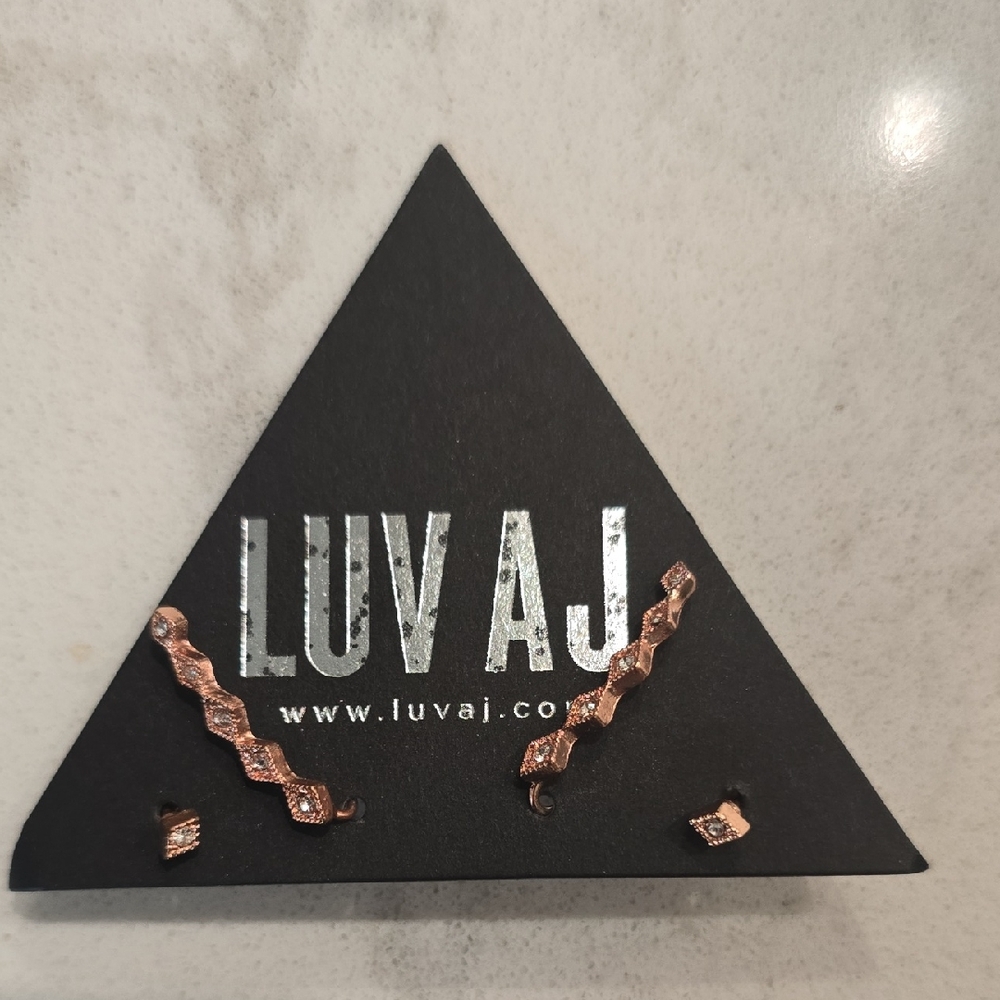 Luv Aj Gold Earrings Elegant Jewelry